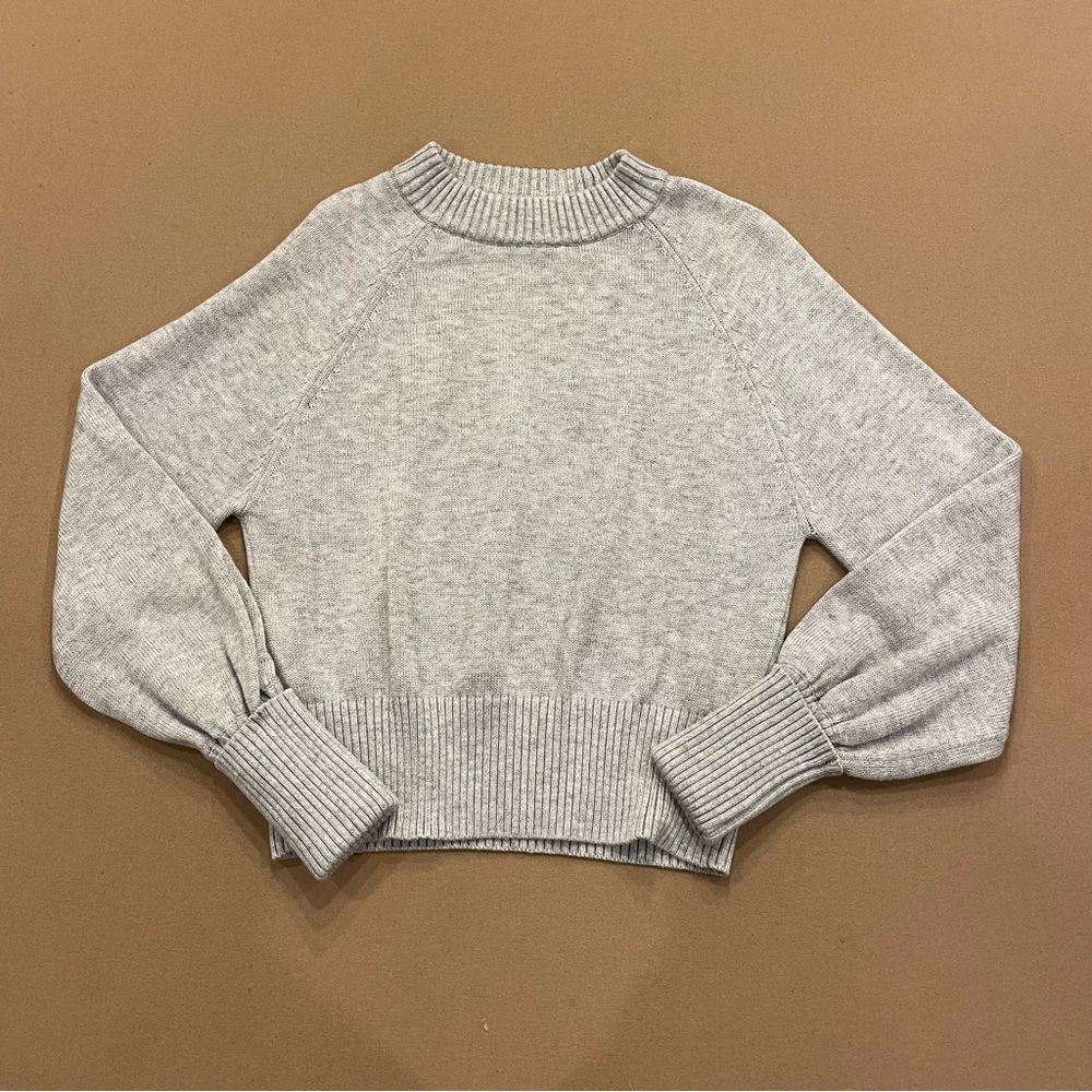 Marissa Webb Collective Heather Gray Crewneck Knit Sweater Size Small